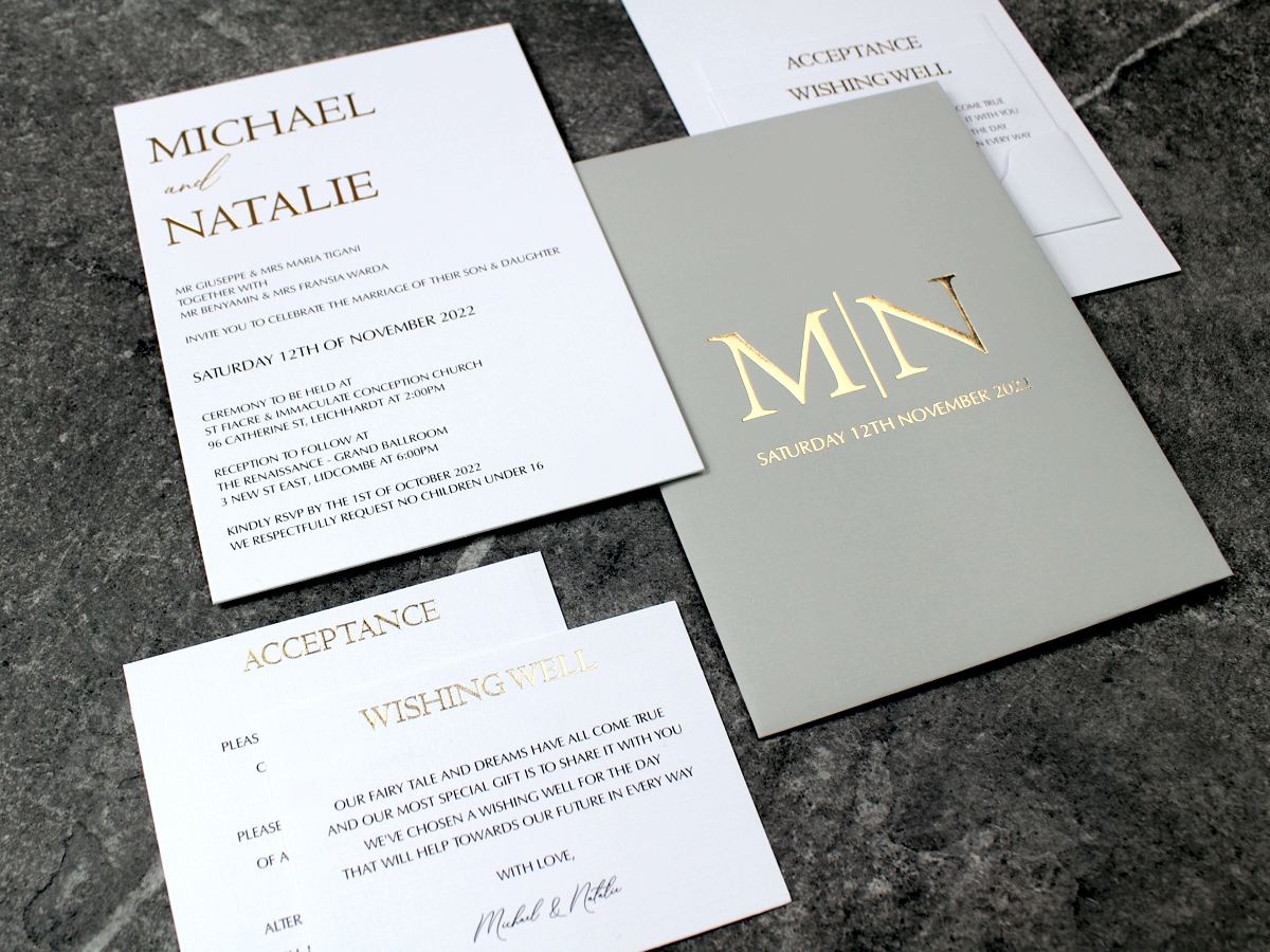 Michael & Natalie Panel Invitation