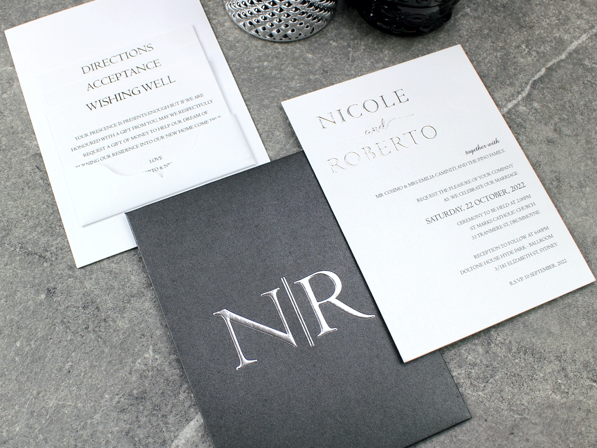 Nicole & Roberto Panel Invitation