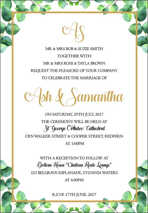 ASH & SAMANTHA LUXE INVITATION