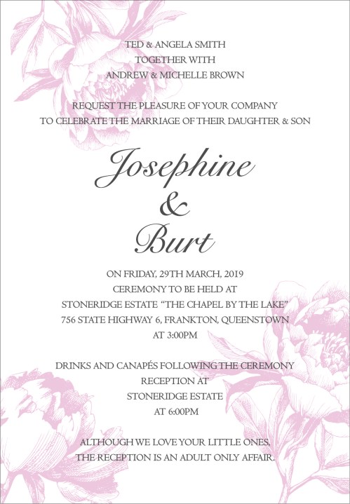 JOSEPHINE & BURT LUXE INVITATION